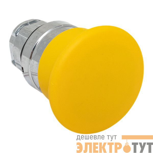 Механизм кнопки исполнительный XB4 "Грибок" IP65 возвратный без фиксации без подсветки желт. EKF XB4BC-Y-65