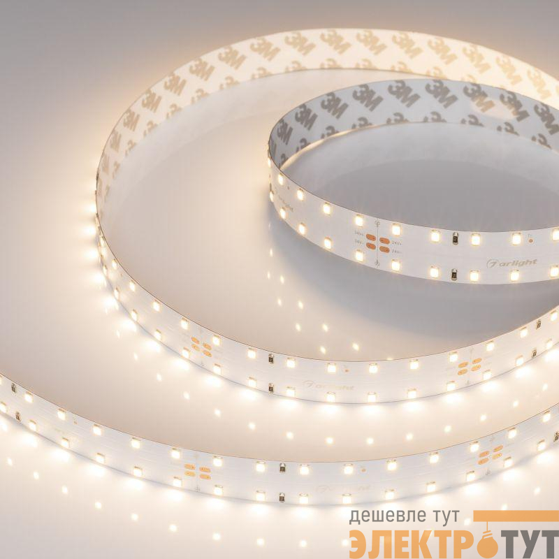 Лента светодиодная RT-A140-20mm 24V Warm 3500К 22Вт/м IP20 2835 (уп.4.7м) Arlight 028001