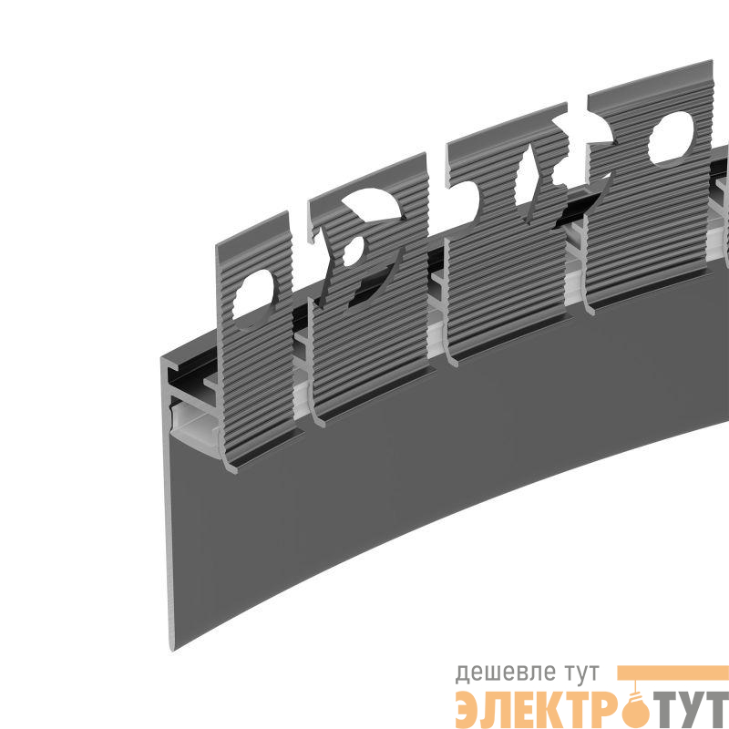 Профиль PLINTUS-FANTOM-BENT-H35-SIDE-2000 BLACK L2000 алюм. Arlight 043676(1)