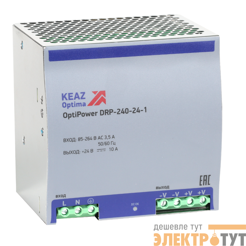 Блок питания OptiPower DRP-240-24-1 КЭАЗ 284549