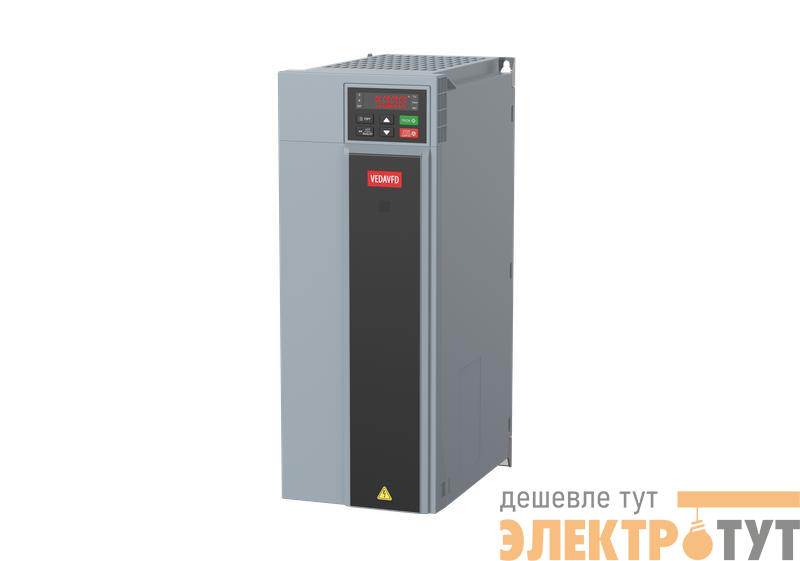 Преобразователь частоты VF-101-P4K0-0010-U-T4-E20-B-H вход. 380В выход. 4кВт выход. 10А ток перегрузки 15А встроен. тормозн. ключ внешн. дроссель VEDA ABC00126