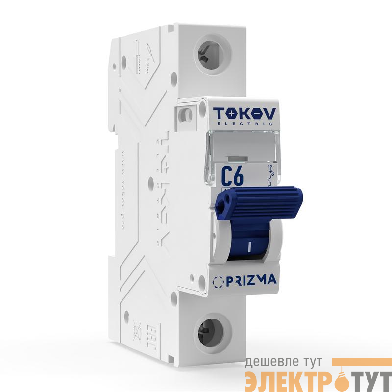 Выключатель автоматический модульный 1п C 6А 6кА PRIZMA TOKOV ELECTRIC TKE-PZ60-MCBI-1-6-C