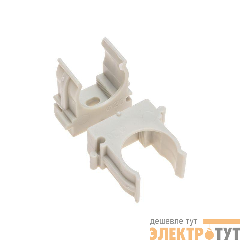 Держатель для труб (клипса) d20мм для монтажного пистолета сер. Rexant 28-0420-1