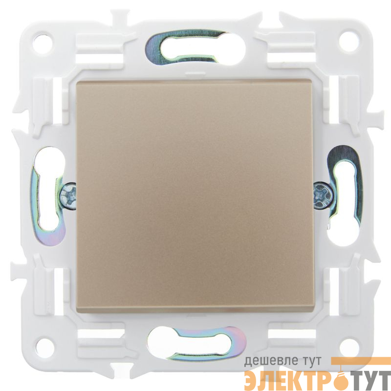 Выключатель кнопочный 1-кл. SKANDY 10А SK-V14Sa песочн. IEK SK-V17-0-10-K98