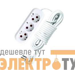 Удлинитель 3х7м с заземл. 10А IP20 У10-554 ПВС 3х1 UNIVersal 554-07