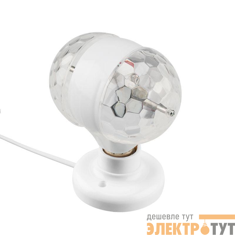 Диско-лампа светодиодная двойн. 4.5Вт 230В IP20 E27 подставка с E27 в компл. Neon-Night 601-250