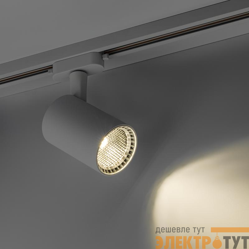 Светильник трековый светодиодный ARTLINE поворотный 75х75х115мм 20В 1700Лм 4000К 230В алюм. 9кв.м бел. Ritter 59733 3