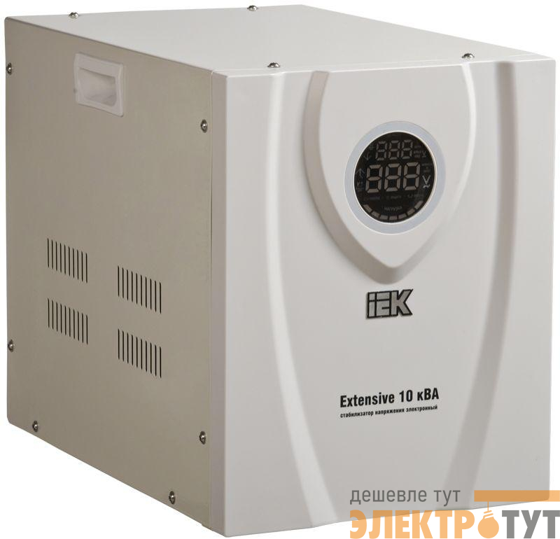 Стабилизатор напряжения Extensive 10кВА переносной IEK IVS23-1-10000