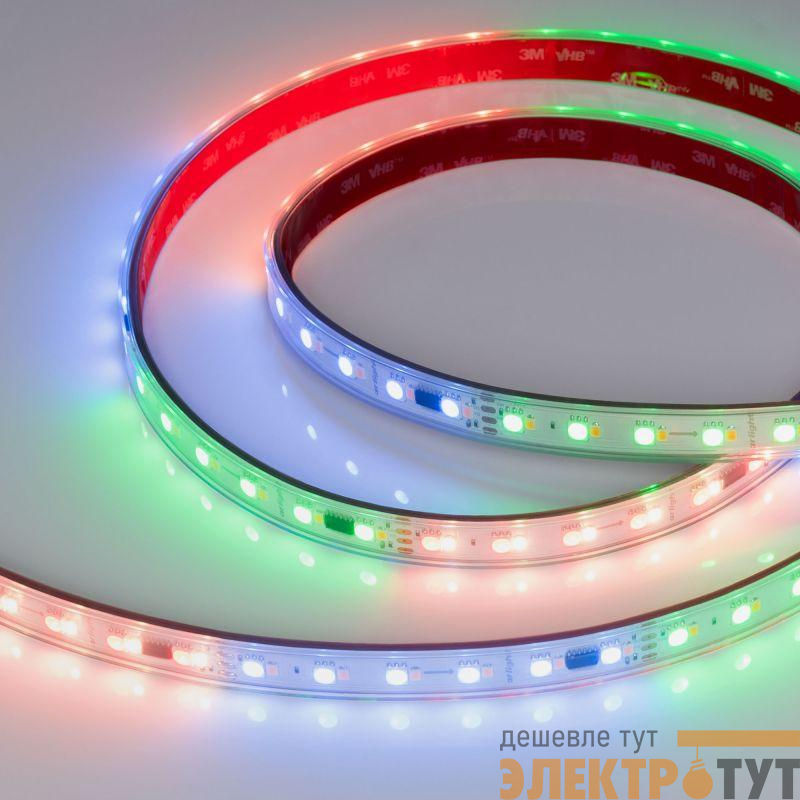 Лента светодиодная SPI-P-BA120-14mm 24V RGBW-Day-PX6-BPT 16Вт/м IP66 5060/2835 герметичная бегущий огонь (уп.5м) Arlight 040623