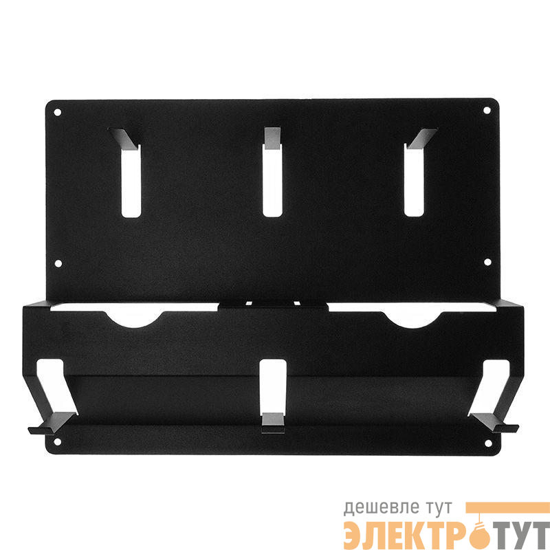 Держатель для угловых шлифмашинок и отрезных дисков настенный с крючками черн. Rexant 38-0665