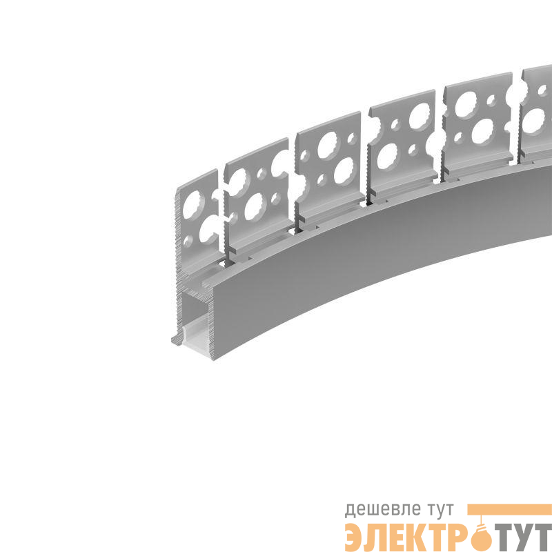 Профиль WALL-FANTOM-BENT-W10-SIDE-2000 ANOD L2000 алюм. Arlight 043694(1)