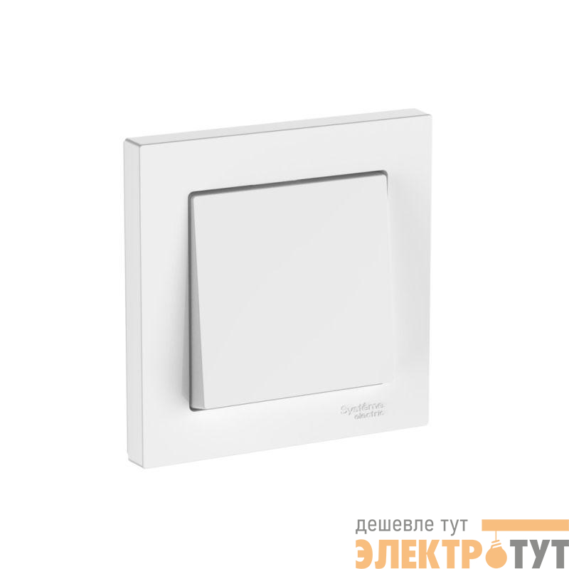 Выключатель 1-кл. AtlasDesign (сх. 1) 10AX быстрозажим. клем. в сборе бел. SE ATN000112S