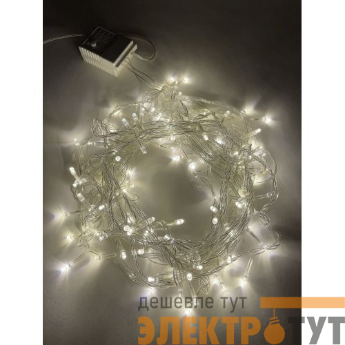 Гирлянда светодиодная "Нить" 10м 100LED 8 режимов 220В IP20 тепл. свет ENIN-10B Эра Б0041894