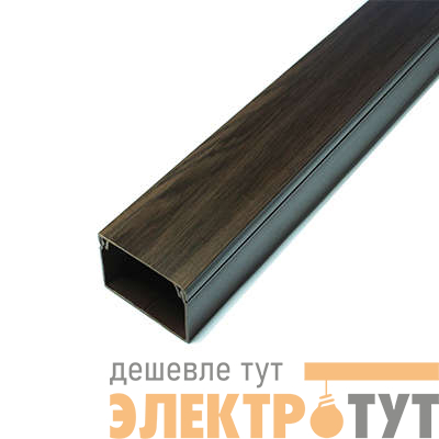 Кабель-канал 40х25 L2000 с двойн. замком пластик венге Урал Пак КК-4840025-032