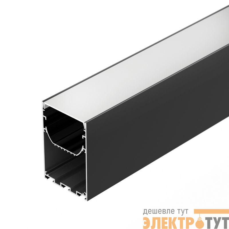 Профиль LINE-S-5075-2500 BLACK L2500 алюм. Arlight 041848