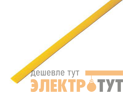 Трубка термоусадочная ТУТ нг 5.0/2.5 желт. 1м Rexant 20-5002
