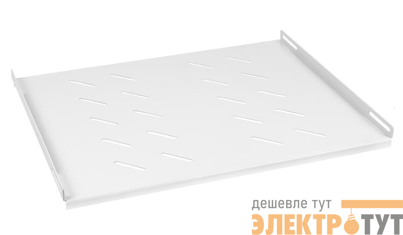 Полка 19дюйм перфорированная SH-J018-FC-600m-100KG глубиной 400мм для напольных и настенных шкафов глубиной 600мм усиленная до 100кг Cabeus 7859c