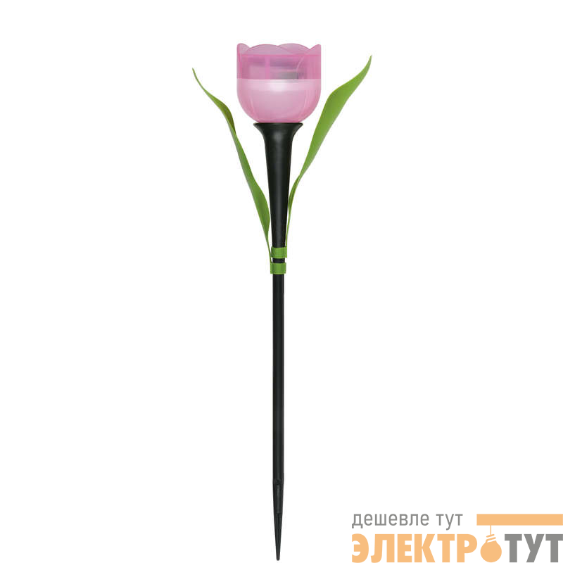 Светильник садовый USL-C-451/PT305 "Розовый тюльпан" PINK TULIP IP44 солнечная батарея Uniel UL-00004276