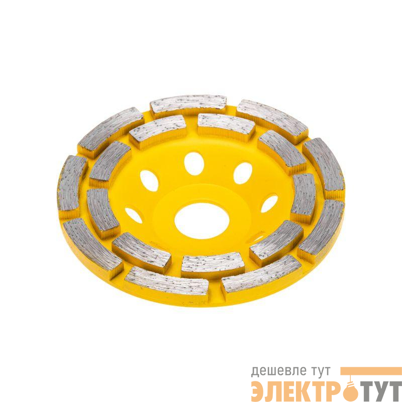 Чашка алмазная шлифовальная двухрядная 115х22.2мм KRANZ KR-90-0251