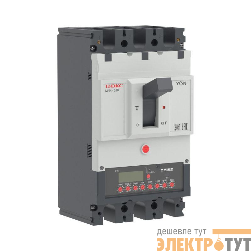Выключатель автоматический 3P 630А 70кА pro MNX630L при AC415V расцепитель ETE YON MNX630L3PETE0630