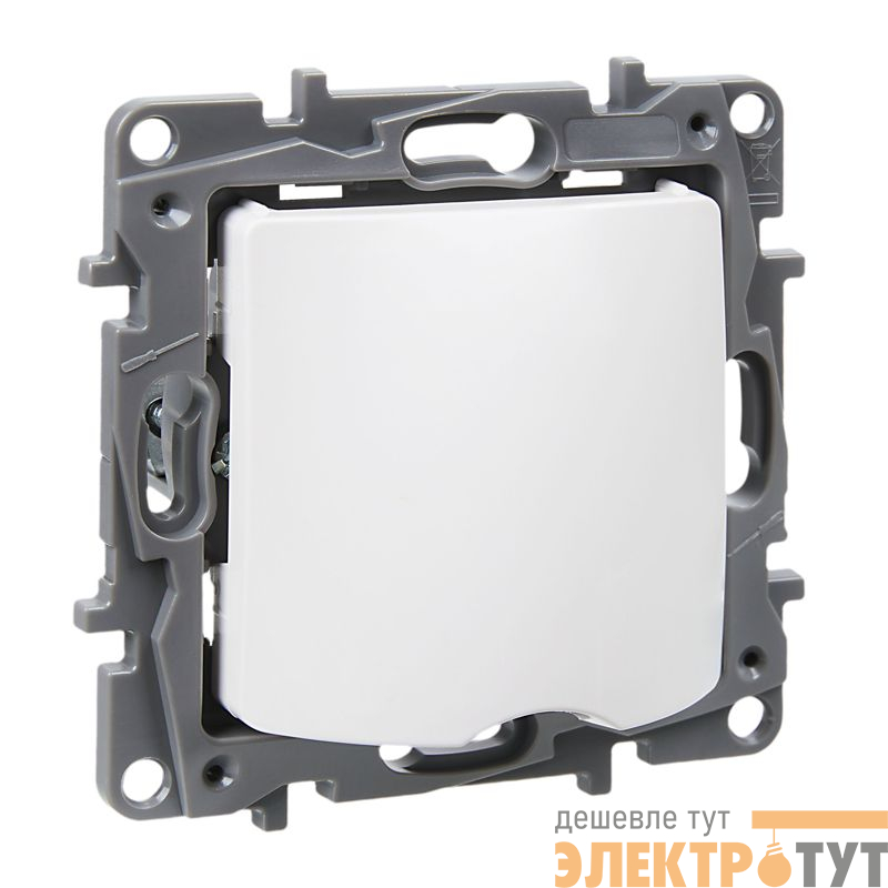 Вывод кабеля СП Etika с зажимом для кабеля механизм бел. IEK 672229