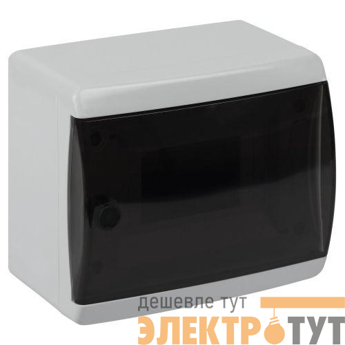 Корпус навесной ЩРН-П-6 ЭРА COMFORT IP41 прозр. крышка пластик. бел. ЭРА Б0067468