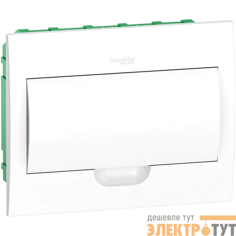 Бокс встраиваемый СП City9 Box 1 ряд 12мод IP40 IK07 63А 2 клеммы с бел. дверцей SE EZ9E112P2FRU
