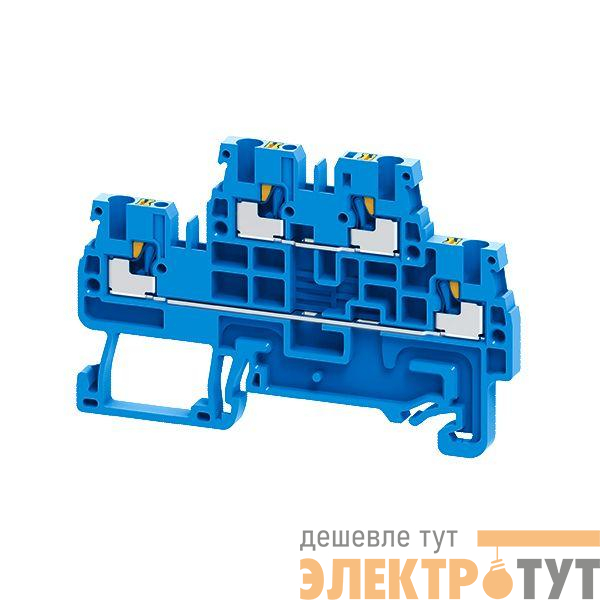 Клемма 2х-ярусная push-in OptiClip CPDL-2.5-2L-I-BU син. КЭАЗ 331863
