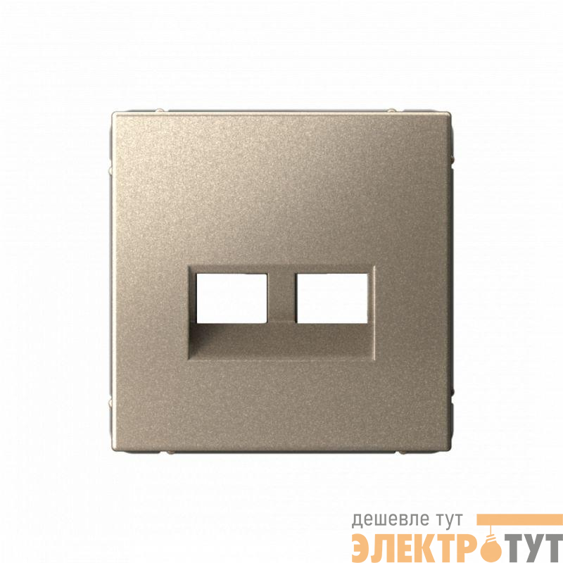 Накладка двойная ArtGallery для информационных функций типа Keystone шампань SE GAL000590