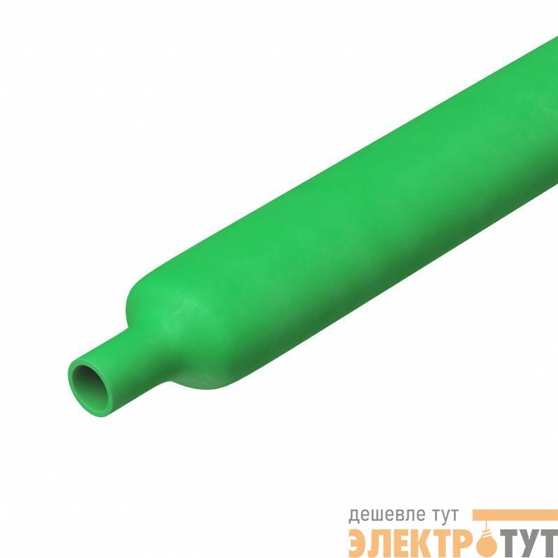 Трубка термоусаживаемая безгалогеновая в рул. 25.4/12.7мм зел. DKC TN2RL201254GN