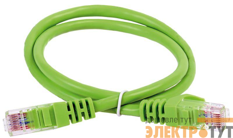 Патч-корд кат.5E UTP LSZH 0.5м зел. ITK PC02-C5EUL-05M