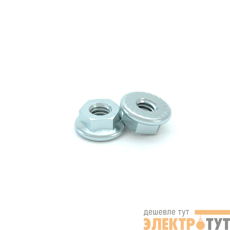 Гайка специальная с фланцем М10 DIN 6923 GS10 сталь КМ LO0687