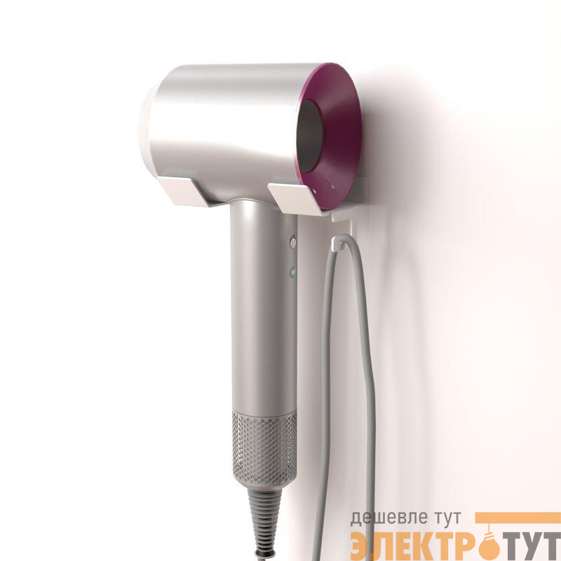 Держатель для хранения фена с креплением для сетевого кабеля бел. Rexant 38-0706