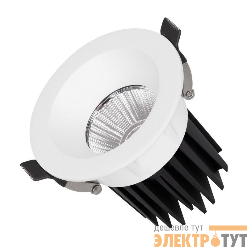 Светильник светодиодный MS-ATOLL-BUILT-R86-10W Warm3000 (WH 36 deg 230В) IP54 металл Arlight 044593