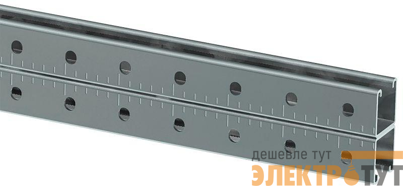 Профиль STRUT двойной перфорированный 41х41 L3000 2мм IEK CLM50D-PSD-41-41-30-2