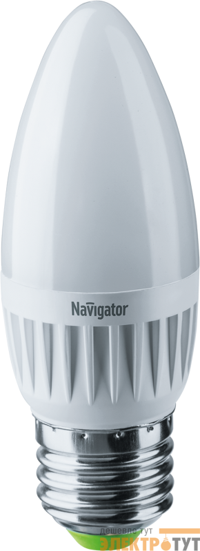 Лампа светодиодная 94 493 NLL-C37-7-230-2.7K-E27-FR 7Вт свеча 2700К тепл. бел. E27 500лм 176-264В Navigator 94493 изображение