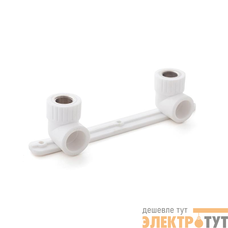 Угольник комбинированный под смеситель PPR внутр. резьба 20х1/2 бел. RTP 10701