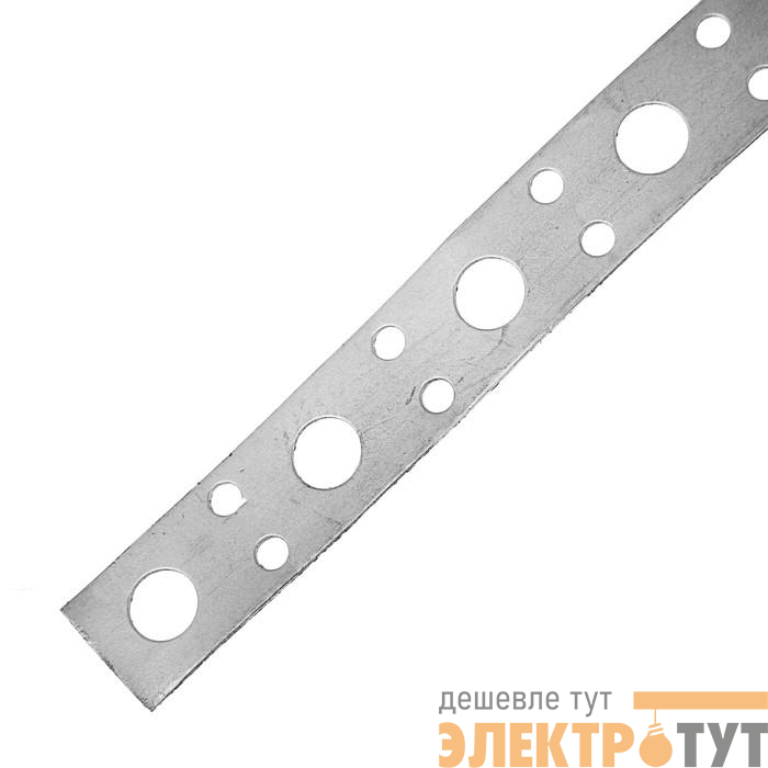 Лента перфорированная прямая 20х0.55 цинк 25м Zitar 123881