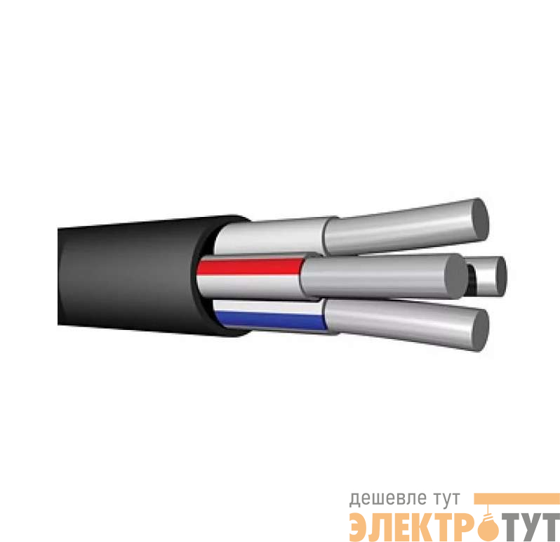 Кабель АВВГ 4х4 ОК 0.66кВ Ч (бухта) (м) Альгиз К ФР-00000409