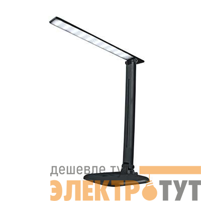 Светильник светодиодный настольный ССО 02Ч 10Вт 4000К 625лм сенсор-диммер адаптер черн. IN HOME 4690612013480