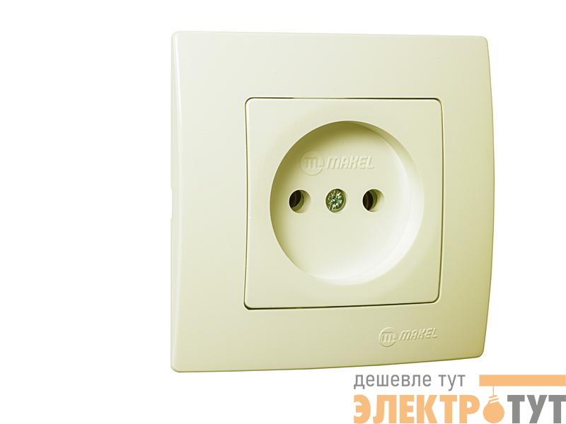 Розетка Lillium без заземл. Makel 32010022