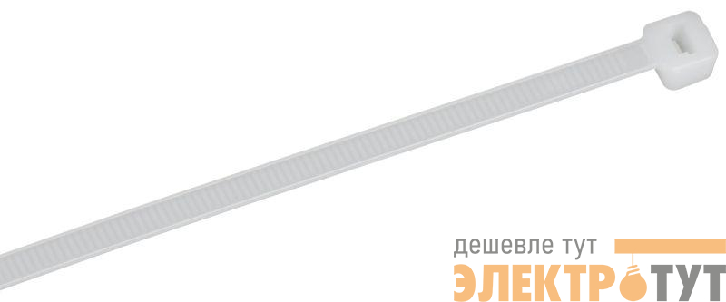 Хомут 4.6х190мм P6.6 стандартный бел. (уп.100шт) IEK UHH30-D046-190-100-K01