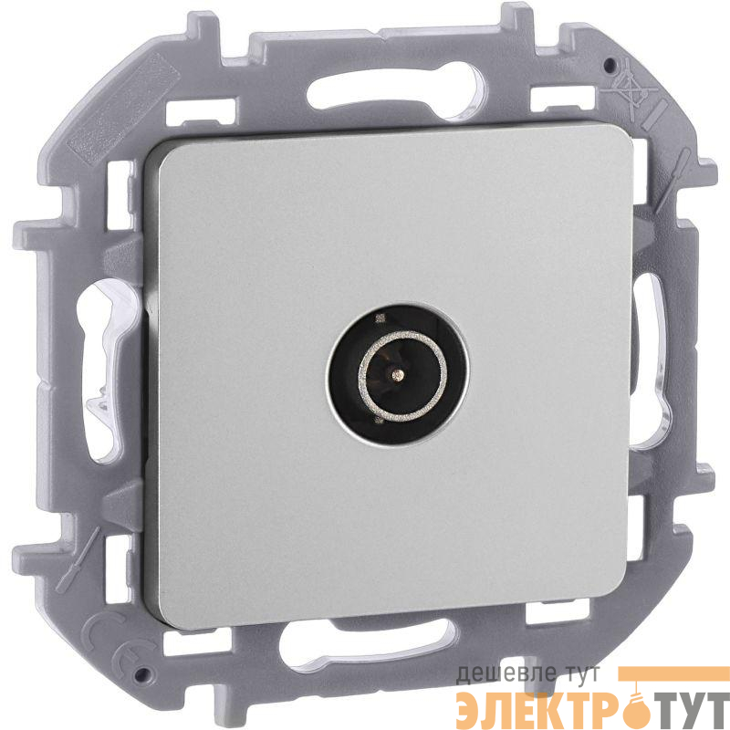 Розетка телевизионная оконечная TV Inspiria 10дБ 5-862мГц механизм алюм. IEK 673872