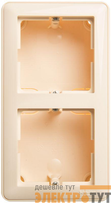 Коробка подъемная 2-м ОП W59 с рамкой сл. кость SE KP-252-28