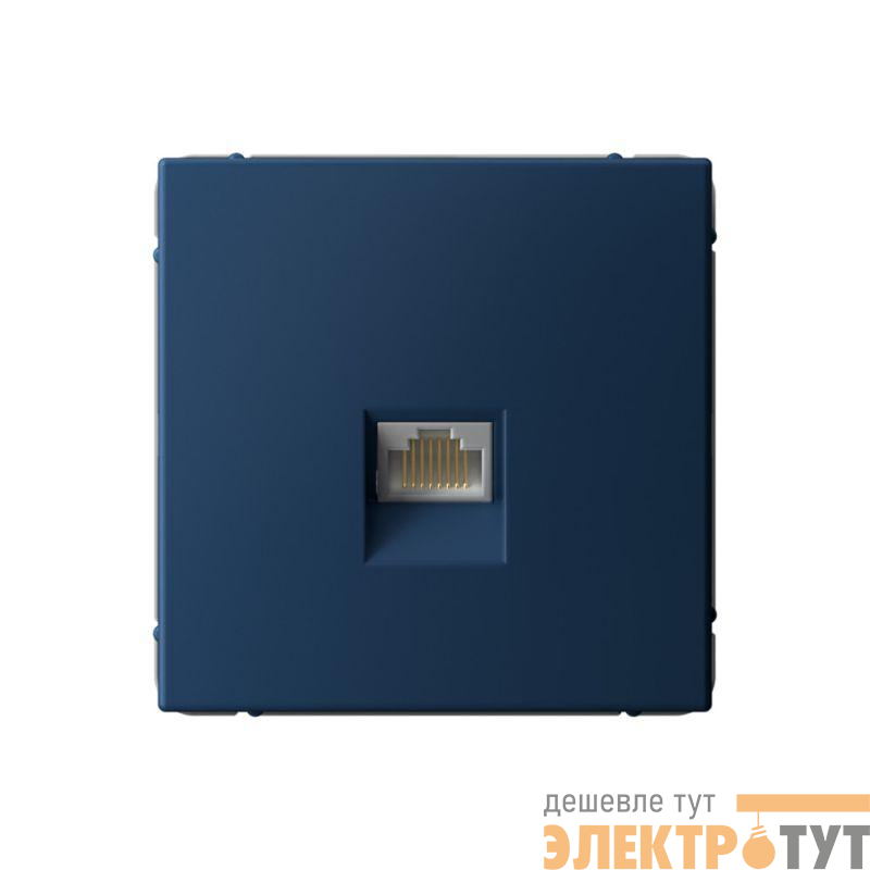 Розетка компьютерная ArtGallery RJ45 кат.6A механизм аквамарин SE GAL001186