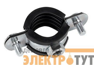 Хомут стальной 3/8дюйма (15-19мм) с уплотнителем EKF hsu1038