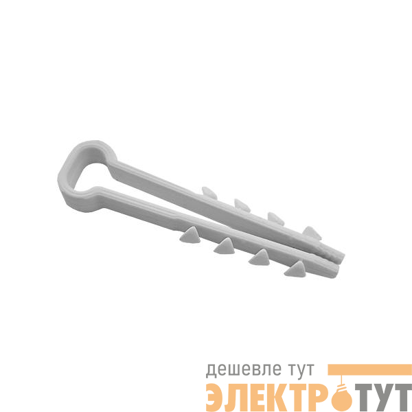 Дюбель-хомут для плоского кабеля 5-8мм бел. (уп.100шт) TOKOV ELECTRIC TKE-DH-5-8-PK-C01