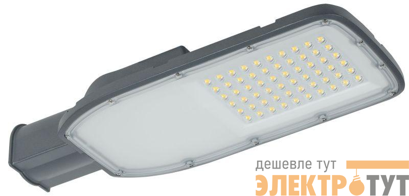 Светильник светодиодный ДКУ 1004-100Ш 5000К IP65 уличный консольный сер. IEK LDKU1-1004-100-5000-K03