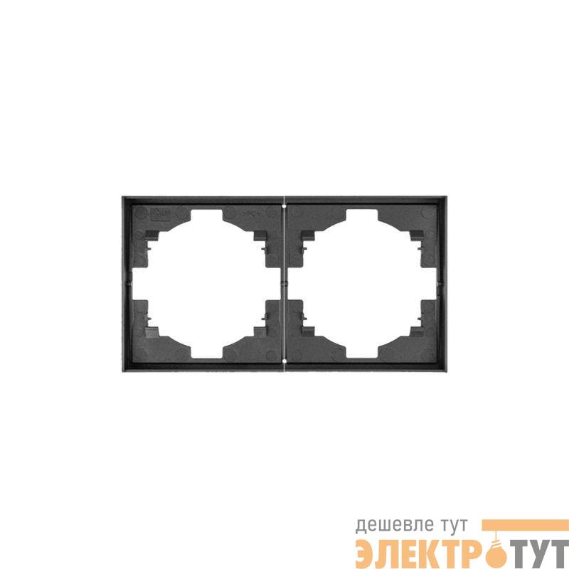 Рамка 2-м STRONG MIELE графит Kranz KR-78-0752-6