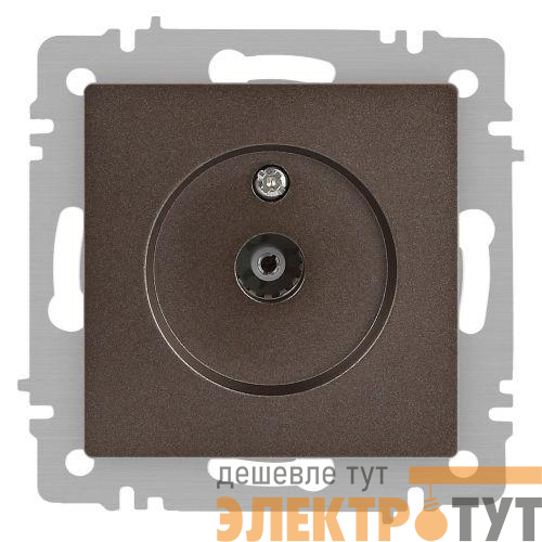 Розетка телевизионная одиночная TV СП Accent 6-301-08 IP20 бронза Intro Б0063616